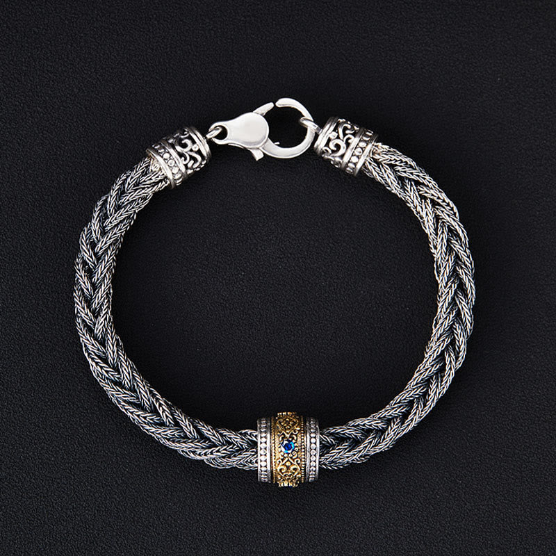 WorldNorse Geflochtenes Armband aus 925er Sterlingsilber