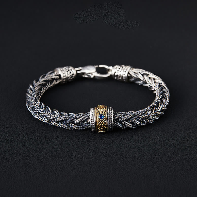 WorldNorse Geflochtenes Armband aus 925er Sterlingsilber