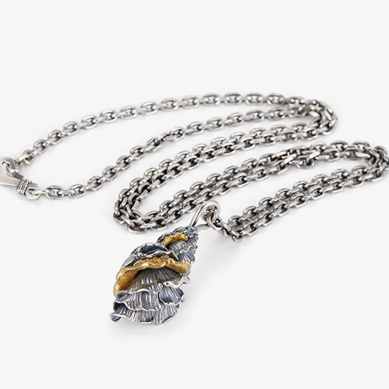 WorldNorse Muschel-Halskette aus handgefertigtem 925er Silber - image 4