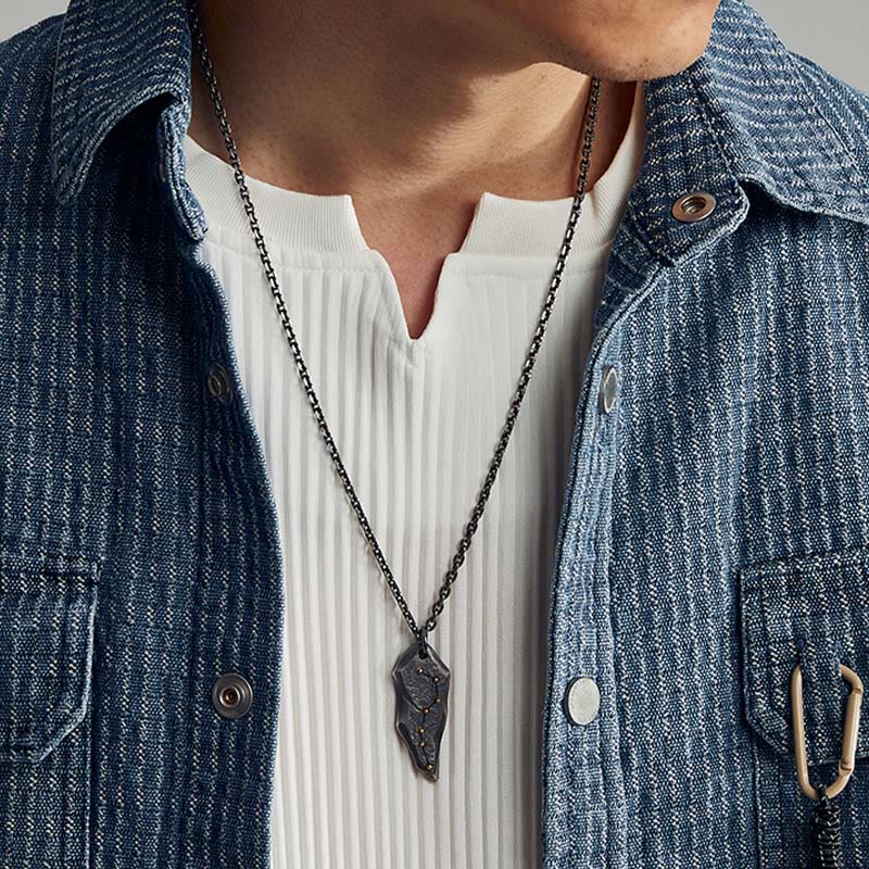 WorldNorse Halskette mit großem Wagen, 925er Sterlingsilber - image 1