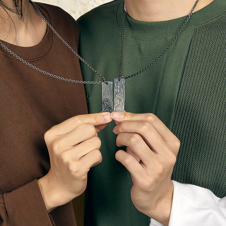 WorldNorse 925 Sterling Silber Wellen Feuer Halskette - image 5