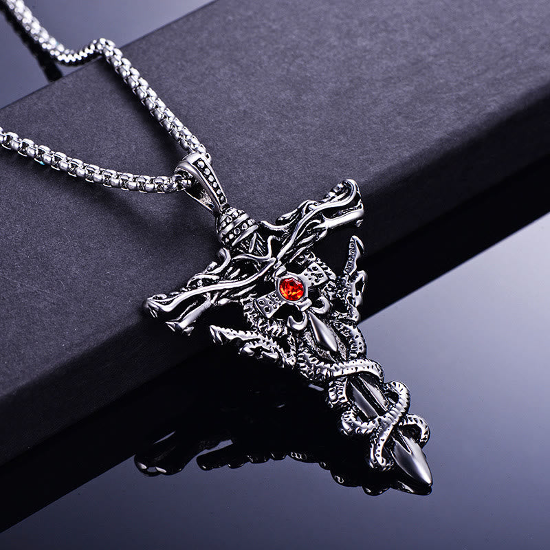 WorldNorse Retro Nordischer Drache -Halskette