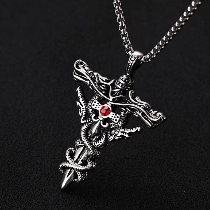 WorldNorse Retro Nordischer Drache -Halskette