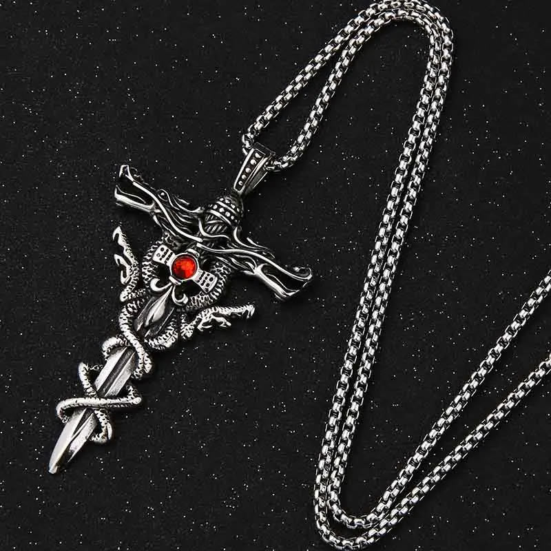 WorldNorse Retro Nordischer Drache -Halskette