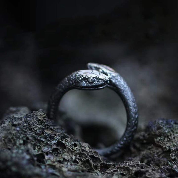 WorldNorse Jormungandr Zweiköpfiger Schlangenring