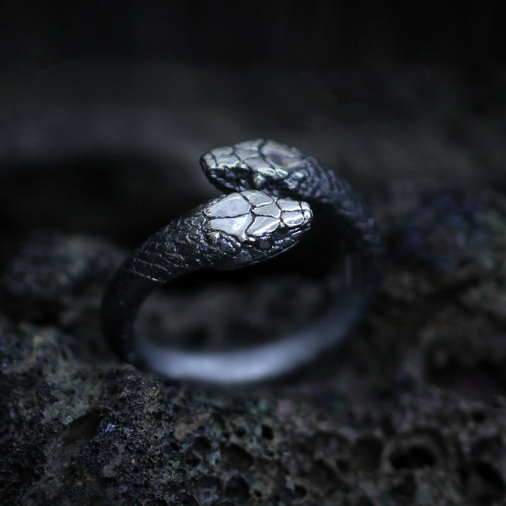 WorldNorse Jormungandr Zweiköpfiger Schlangenring