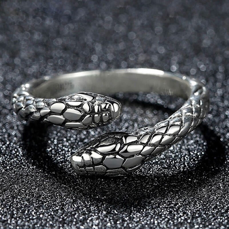 WorldNorse Jormungandr Zweiköpfiger Schlangenring