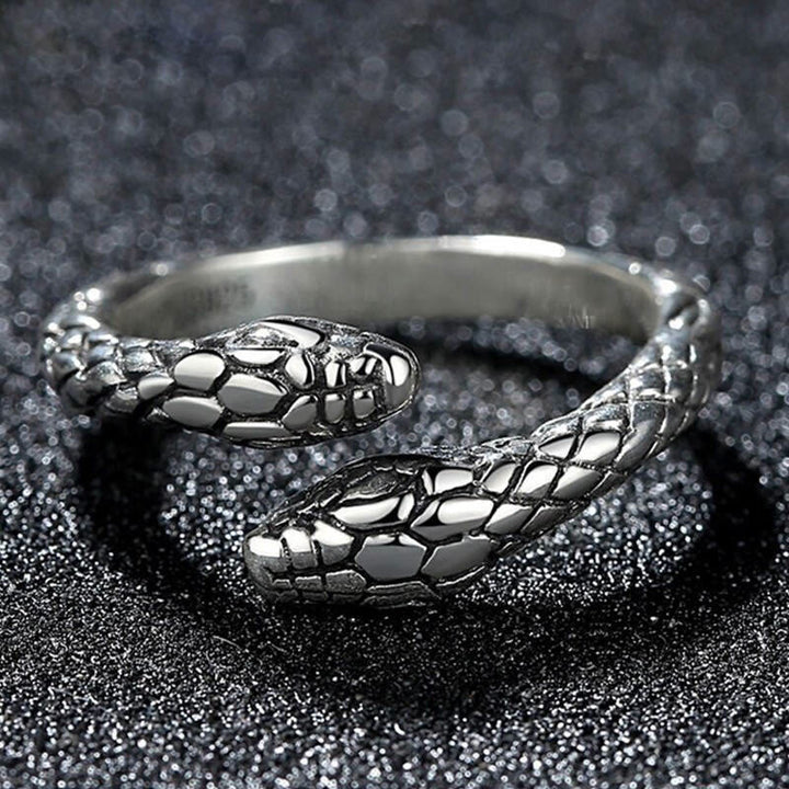 WorldNorse Jormungandr Zweiköpfiger Schlangenring