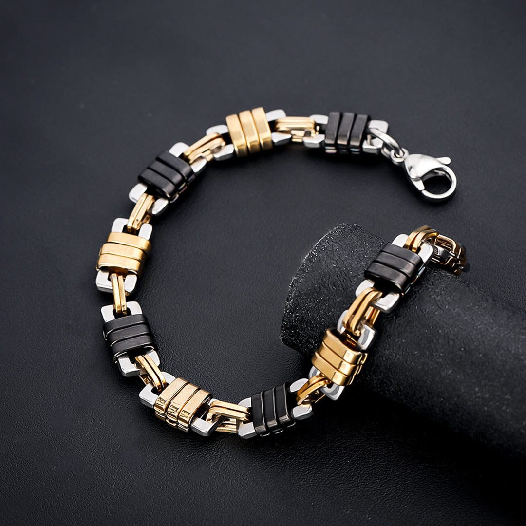 WorldNorse Herren-Armband mit Kettengliedern, Edelstahl, poliert