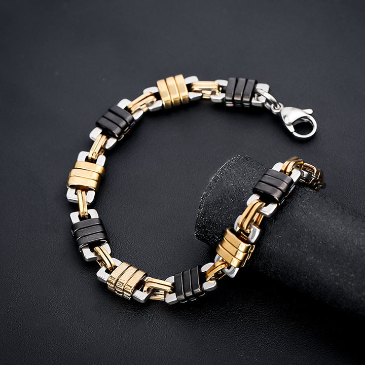WorldNorse Herren-Armband mit Kettengliedern, Edelstahl, poliert