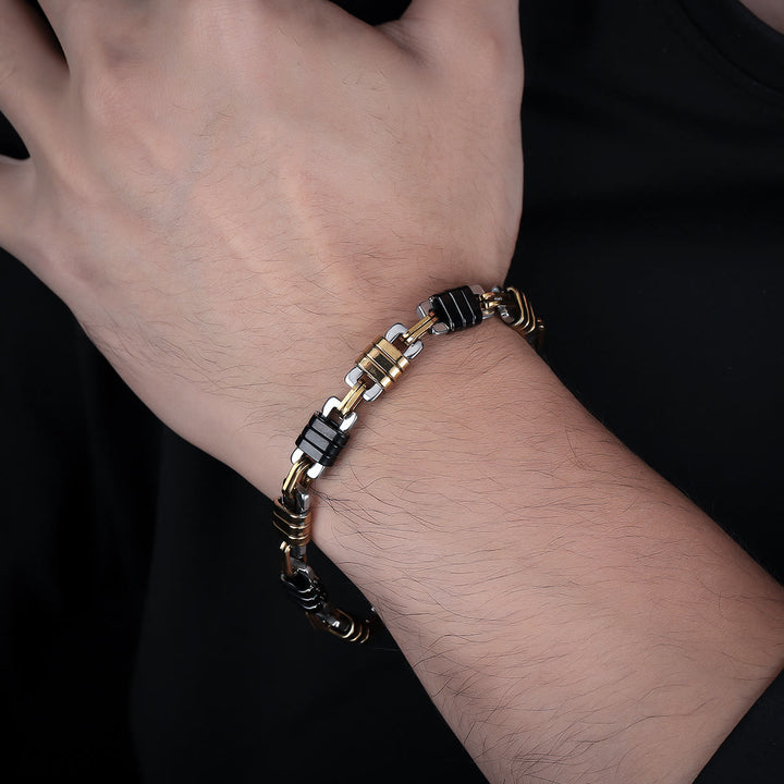 WorldNorse Herren-Armband mit Kettengliedern, Edelstahl, poliert