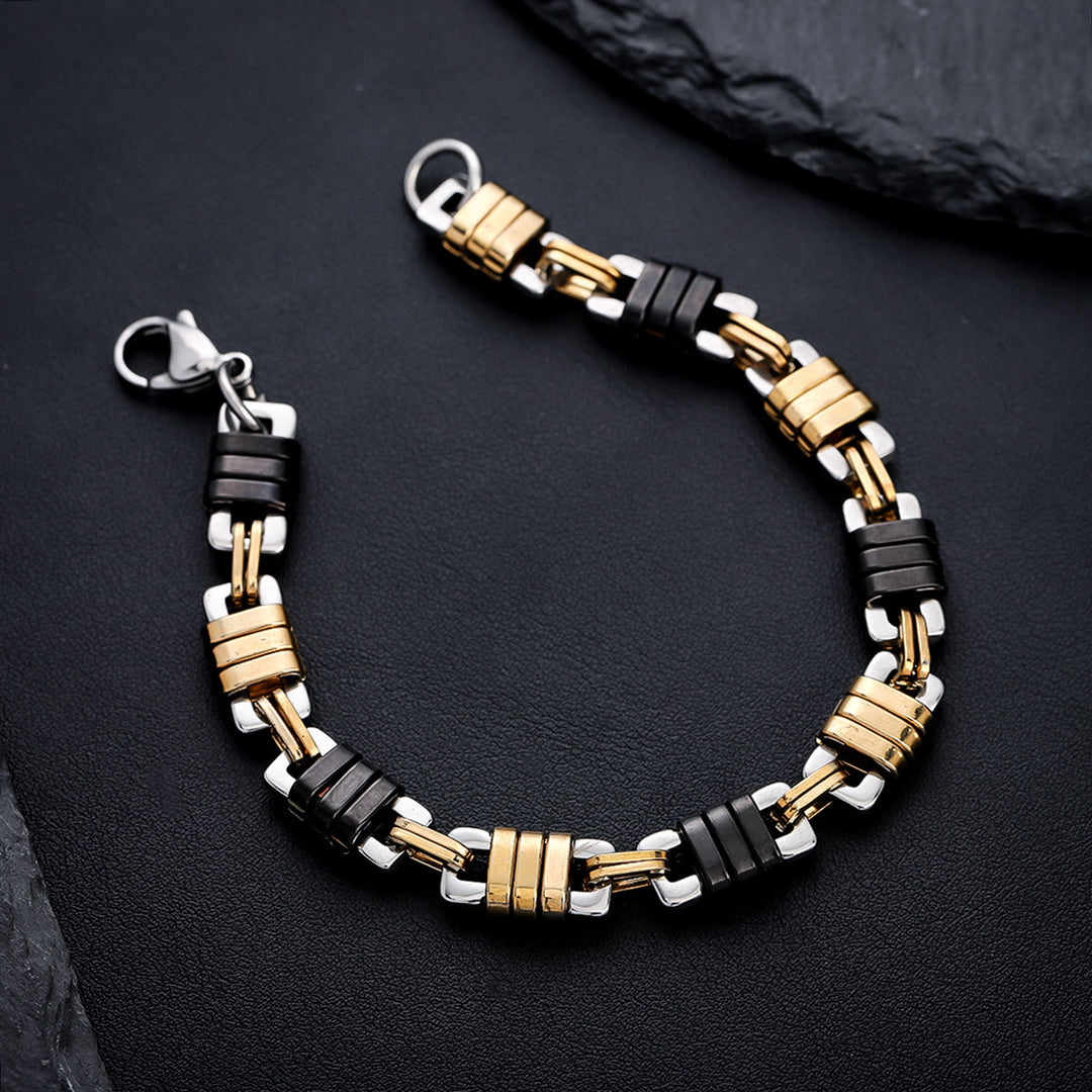 WorldNorse Herren-Armband mit Kettengliedern, Edelstahl, poliert