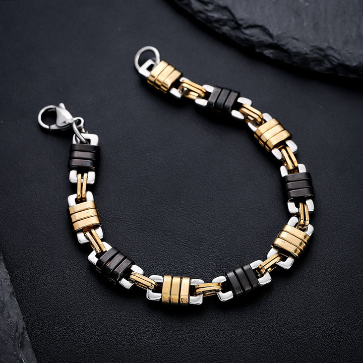 WorldNorse Herren-Armband mit Kettengliedern, Edelstahl, poliert