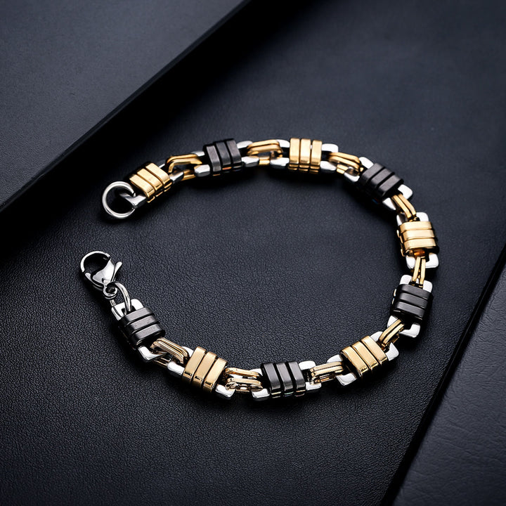 WorldNorse Herren-Armband mit Kettengliedern, Edelstahl, poliert