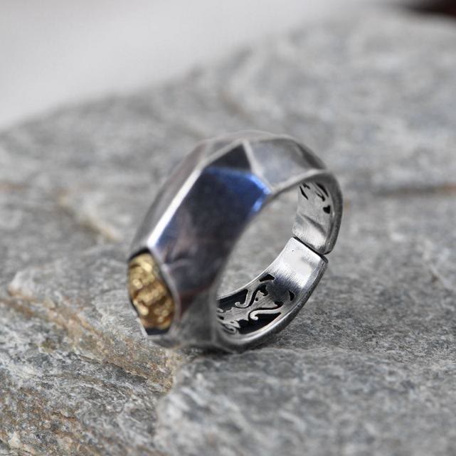 WorldNorse Cover Ohren Augen Mund Böser Totenkopf Ring
