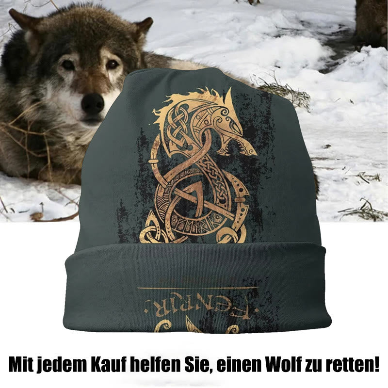 WorldNorse Fenrir Wolf Strickmütze - image 1
