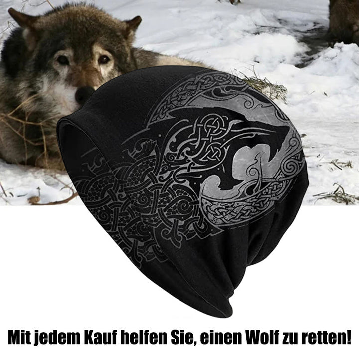 WorldNorse Wolves Keltische Gothic-Mütze - Wolf & Keltischer Knoten - image 3