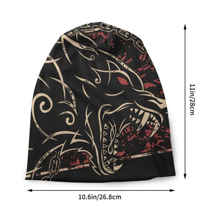 WorldNorse Wolf Tattoo Keltische Beanie - image 2