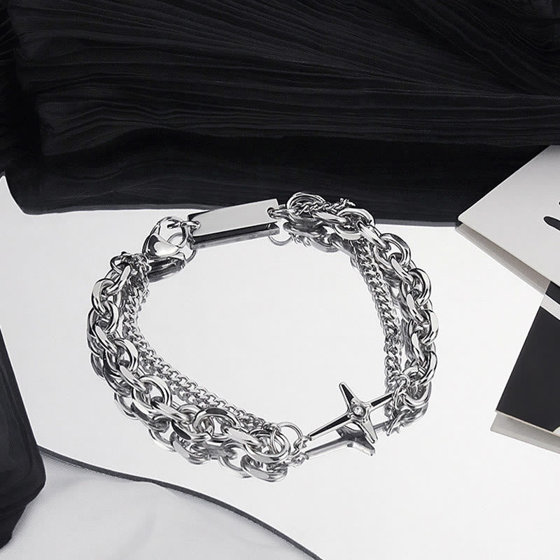 WorldNorse Starlight Charm-Kabelkette Panzerkettenarmband