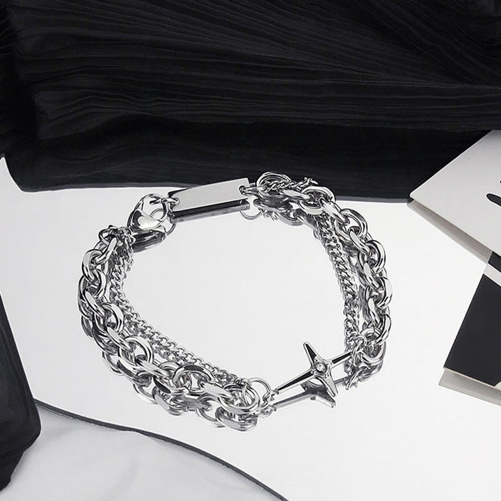 WorldNorse Starlight Charm-Kabelkette Panzerkettenarmband
