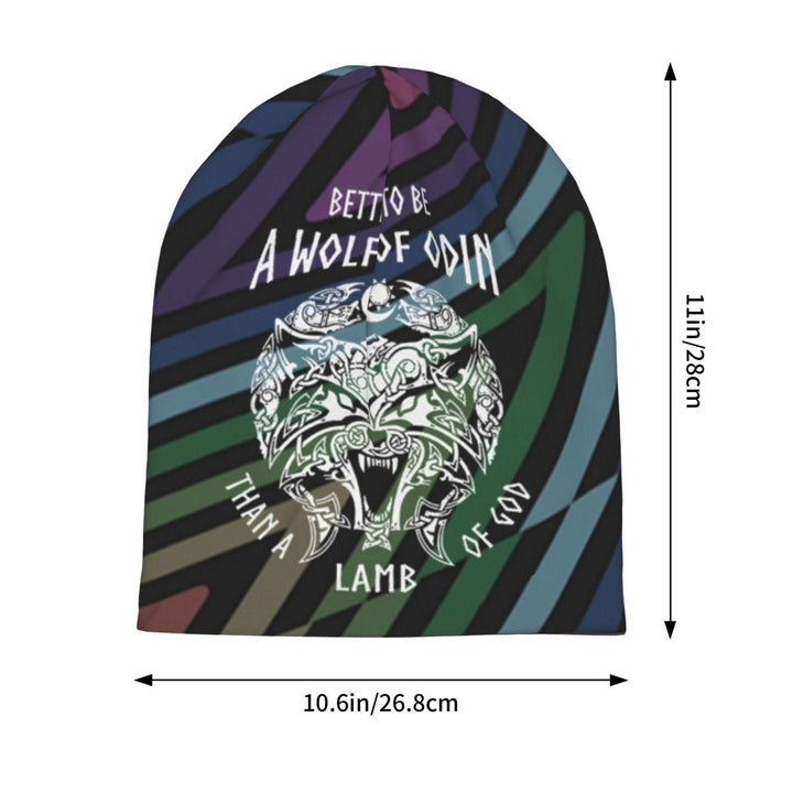 WorldNorse Odin Viking Norse Wolf Beanie - image 17