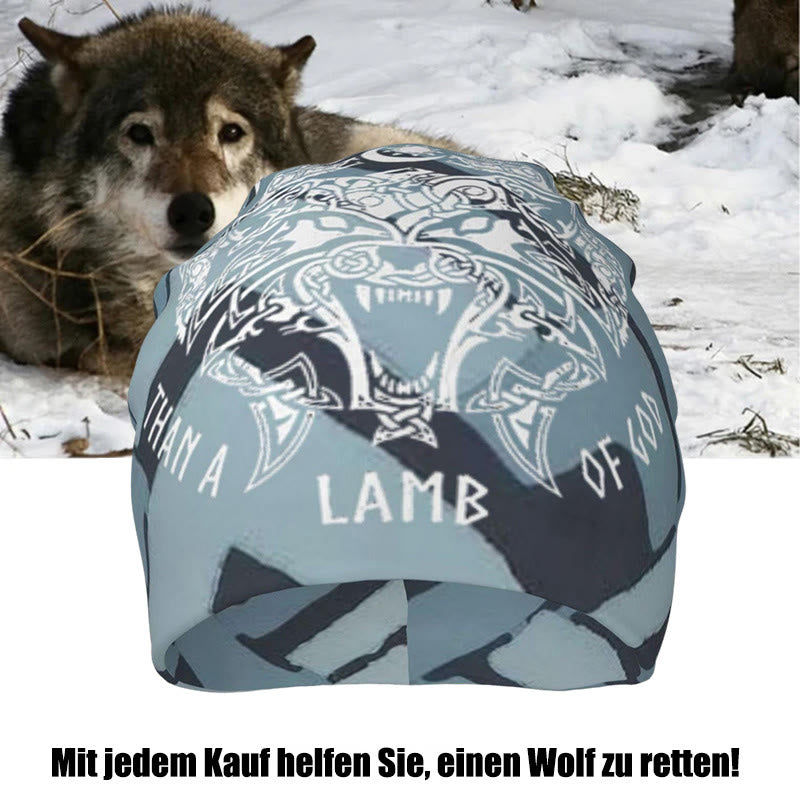 WorldNorse Odin Viking Norse Wolf Beanie - image 8