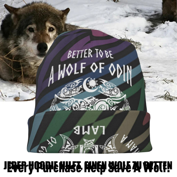 WorldNorse Odin Viking Norse Wolf Beanie - image 13