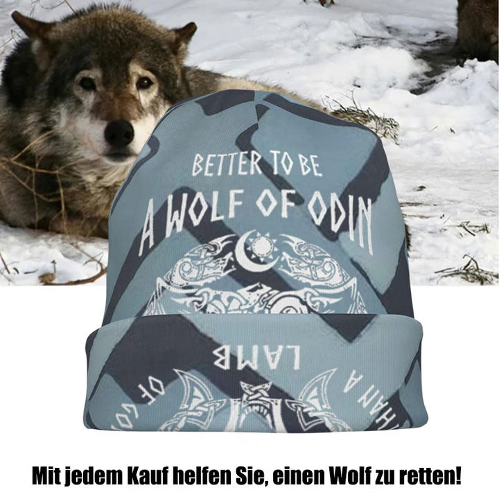 WorldNorse Odin Viking Norse Wolf Beanie - image 7