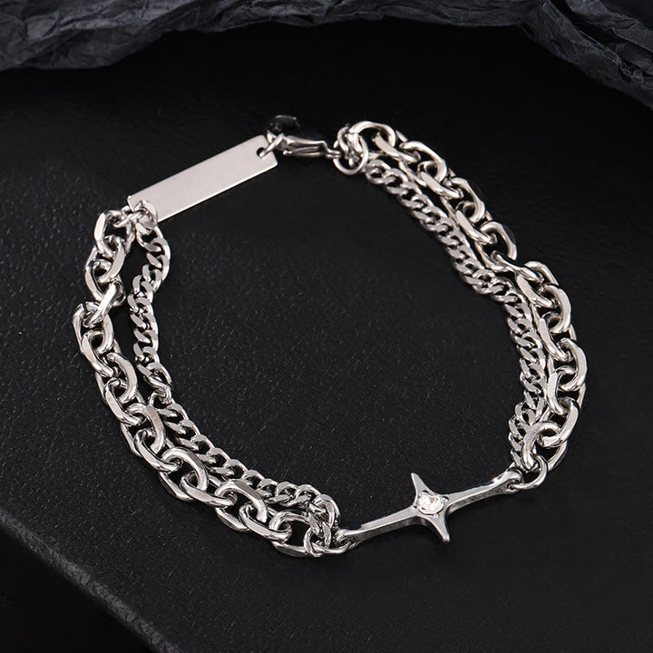 WorldNorse Starlight Charm-Kabelkette Panzerkettenarmband