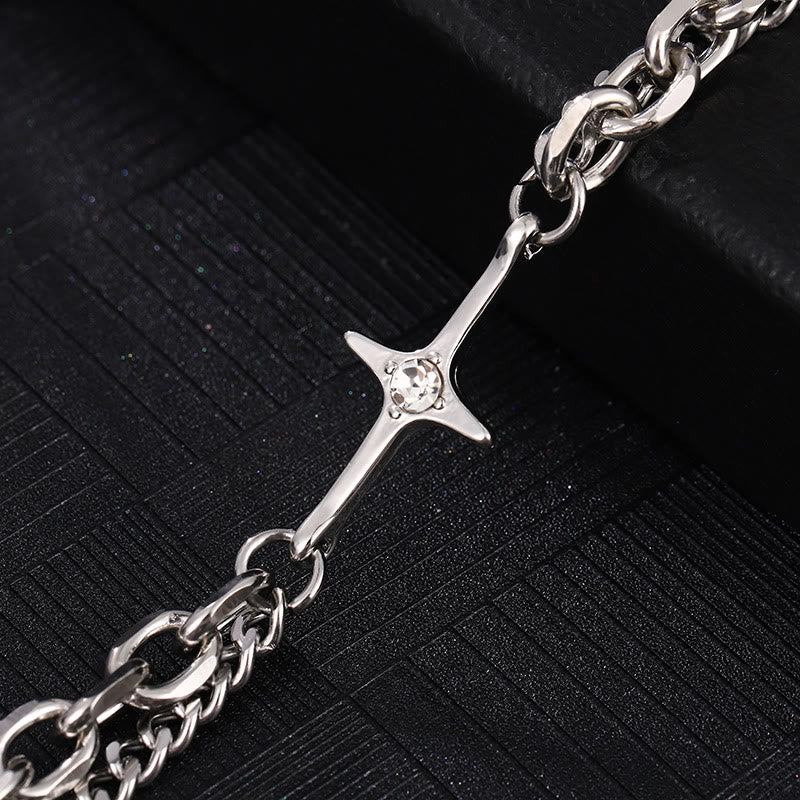 WorldNorse Starlight Charm-Kabelkette Panzerkettenarmband