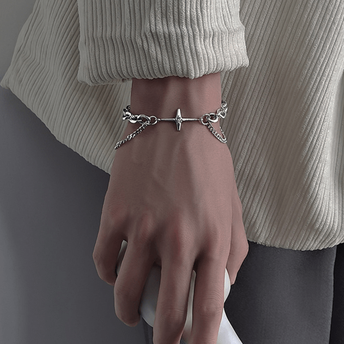 WorldNorse Starlight Charm-Kabelkette Panzerkettenarmband
