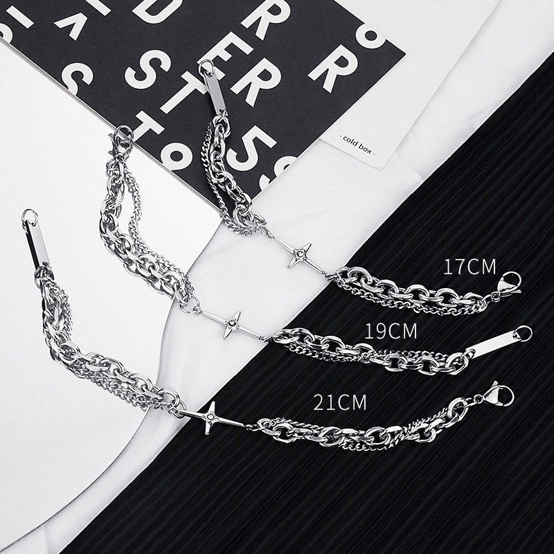 WorldNorse Starlight Charm-Kabelkette Panzerkettenarmband