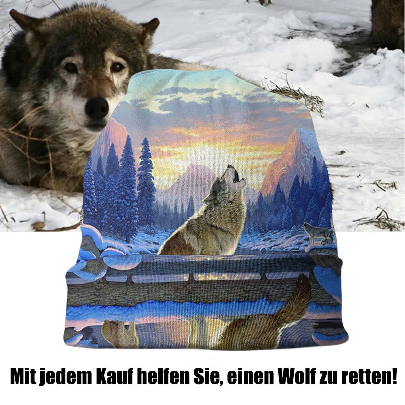 WorldNorse Wolf Fenrir Song Beanie - image 1