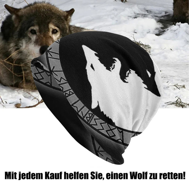 WorldNordische Wölfe mit Odin-Runen-Mütze - Wolf - image 0