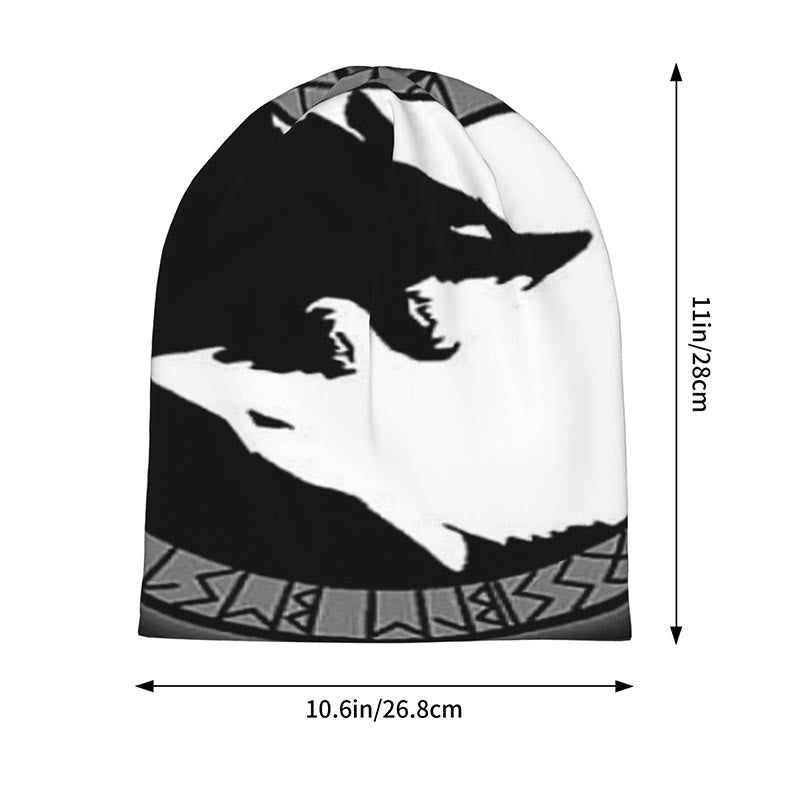 WorldNordische Wölfe mit Odin-Runen-Mütze - image 3