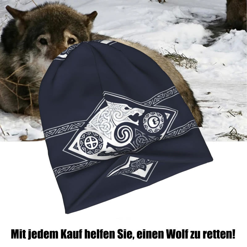 WorldNorse Doppelwölfe Nordische Beanie - image 6