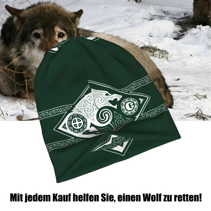 WorldNorse Doppelwölfe Nordische Beanie - image 14