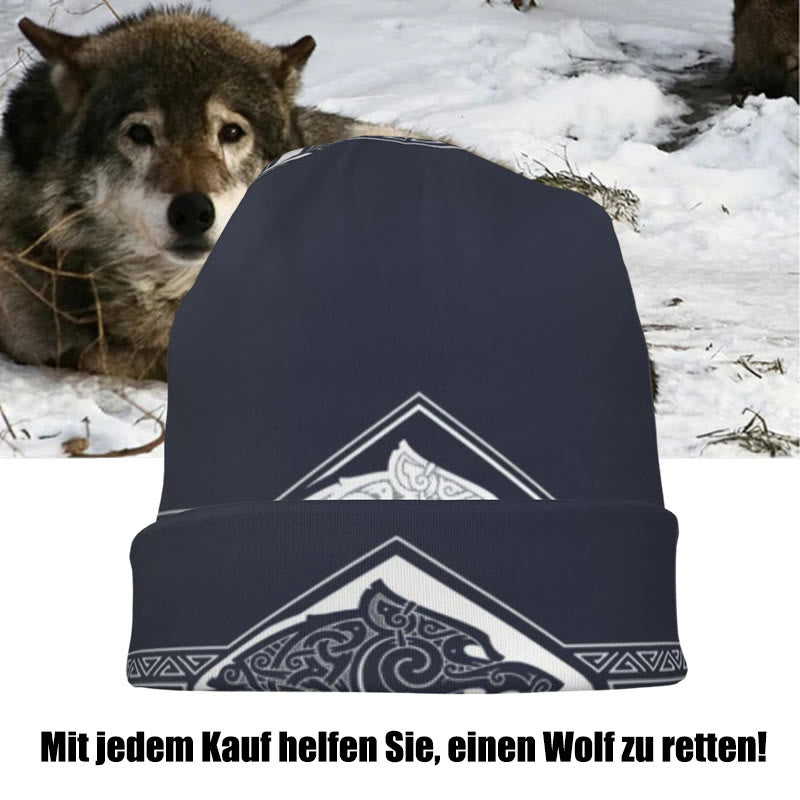 WorldNorse Doppelwölfe Nordische Beanie - image 5