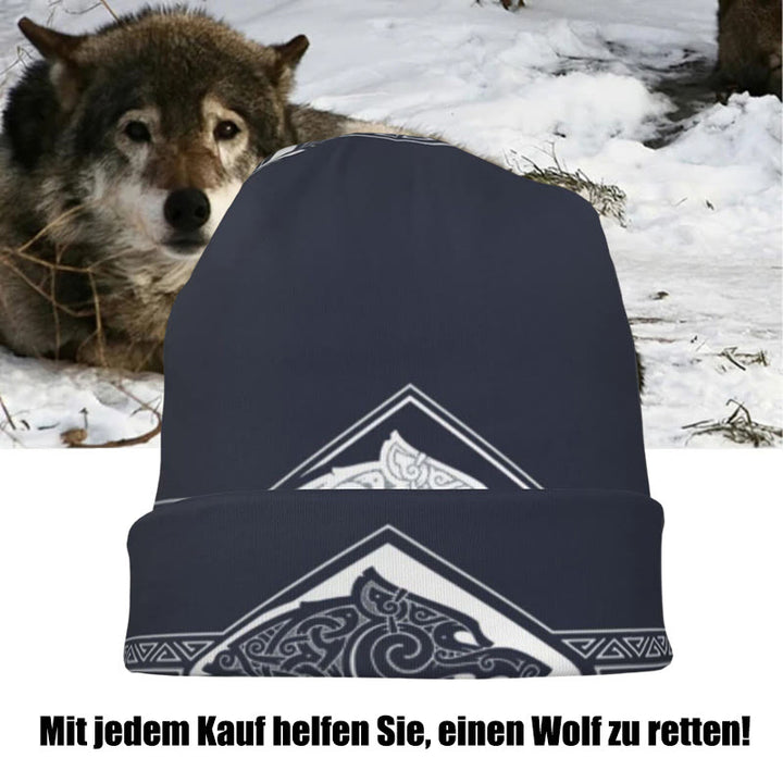 WorldNorse Doppelwölfe Nordische Beanie - image 5