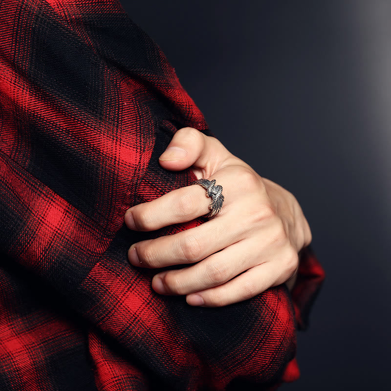 WorldNorse – Ring mit gedrehtem Seilknoten