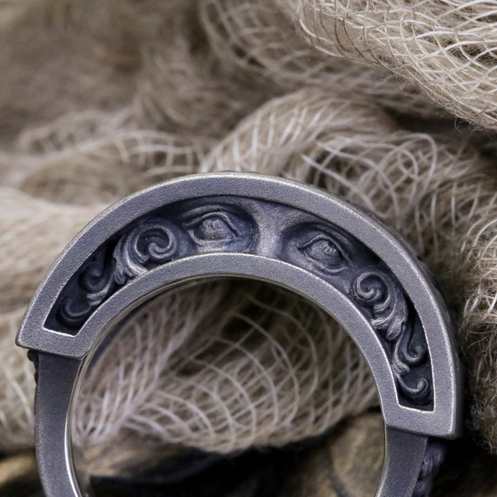 WorldNorse – Ring mit eingraviertem „Dunkles Auge“
