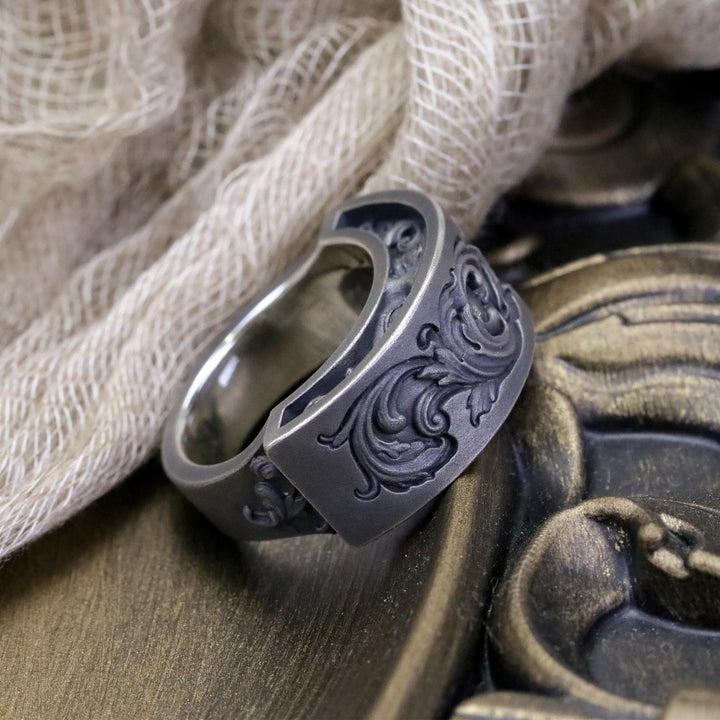 WorldNorse – Ring mit eingraviertem „Dunkles Auge“