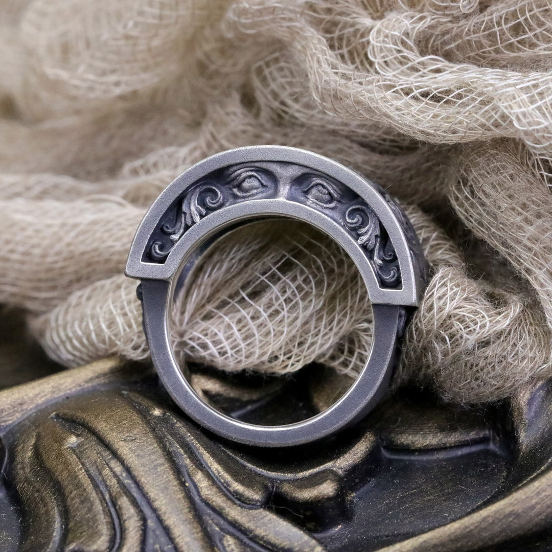 WorldNorse – Ring mit eingraviertem „Dunkles Auge“