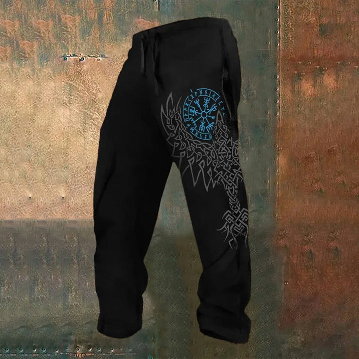 WorldNorse Unisex-Jogginghose mit Wikinger-Print - Blau - US/UK/AU52，EU62 (6XL) - image 3
