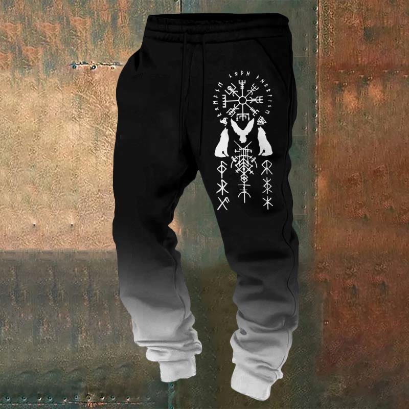 WorldNorse Wolves Jogginghose mit dem Triple Horn von Odin - US/UK/AU52，EU62 (6XL) - image 0