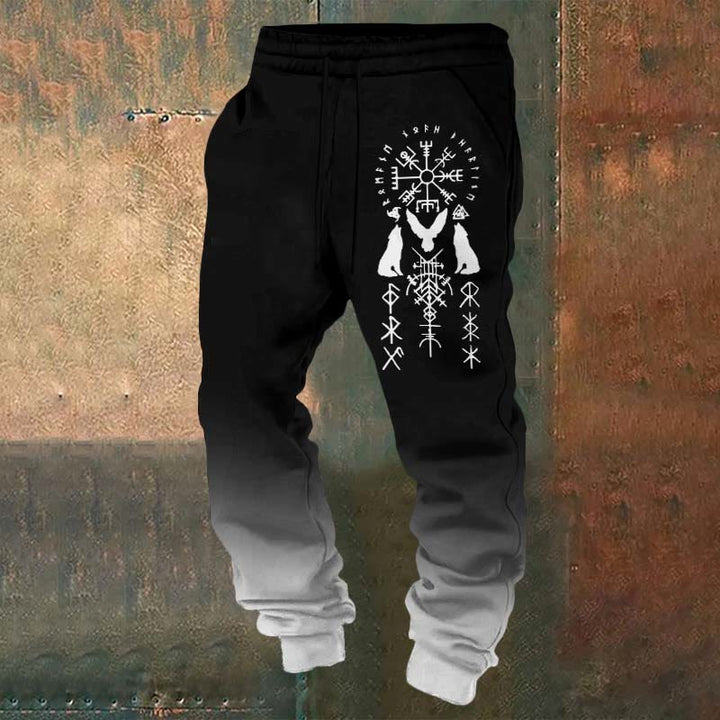 WorldNorse Wolves Jogginghose mit dem Triple Horn von Odin - US/UK/AU52，EU62 (6XL) - image 0