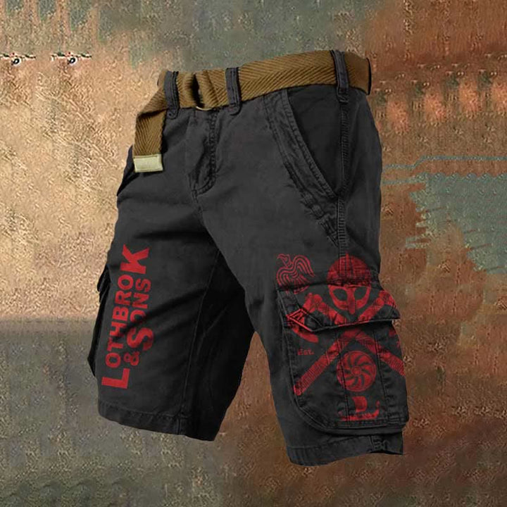 WorldNorse – Cargo-Shorts mit Wikingeraxt - US/UK/AU50，EU60 (5XL) - image 1