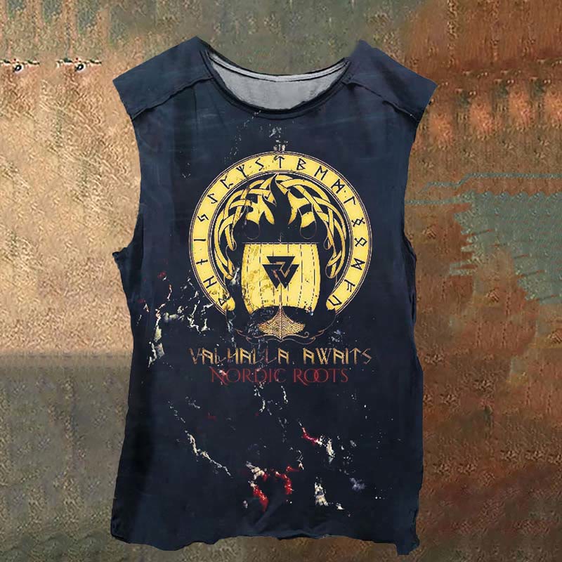 WorldNorse Valhalla erwartet Nordic Roots Weste - US/UK/AU52，EU62 (6XL) - image 0
