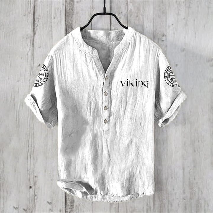 WorldNorse Viking Vegvisir Rune -Freizeithemd - US/UK/AU50，EU60 (5XL) - image 0
