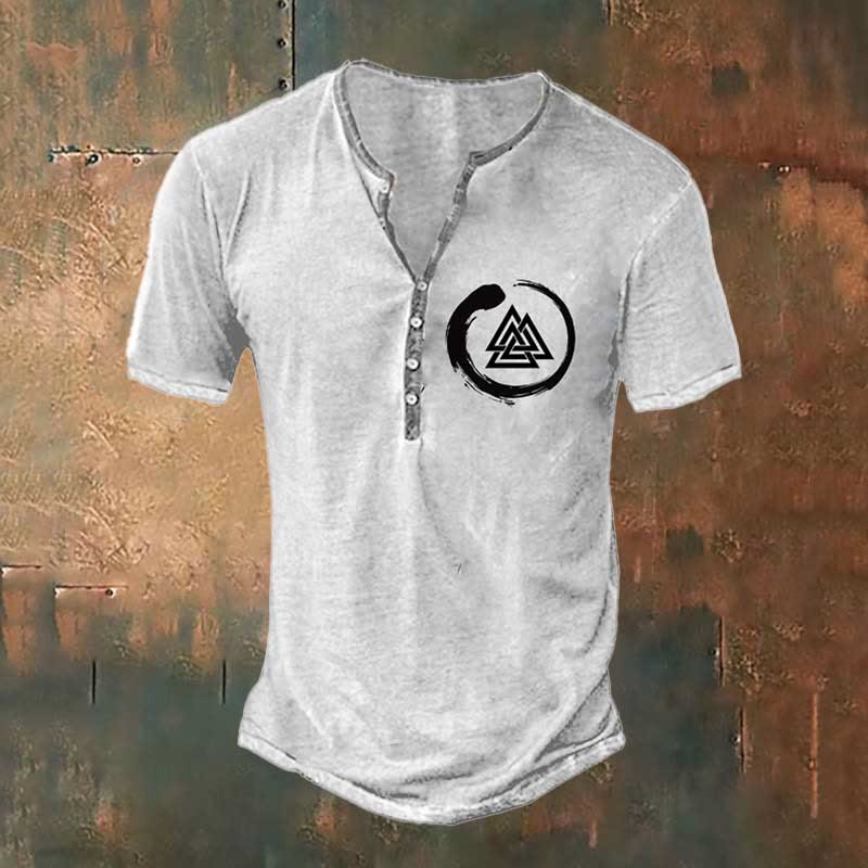 WorldNorse Wikinger Valknut Symbol T-Shirt - Weiß - US/UK/AU50，EU60 (5XL) - image 2